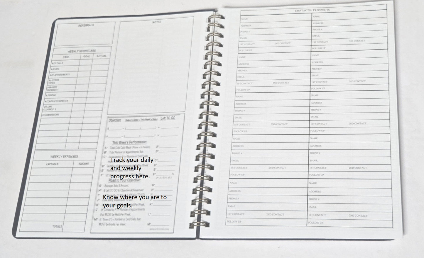 Real Estate Daily Sales Tracking Planner